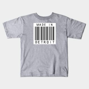 Detroit barcode Kids T-Shirt